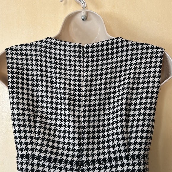 Talbots Petites Wool Houndstooth Sleeveless Dress Size 2P - Picture 7 of 13
